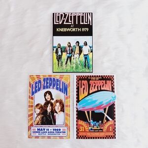 Led Zeppelin Mini Poster Cards 3 ct